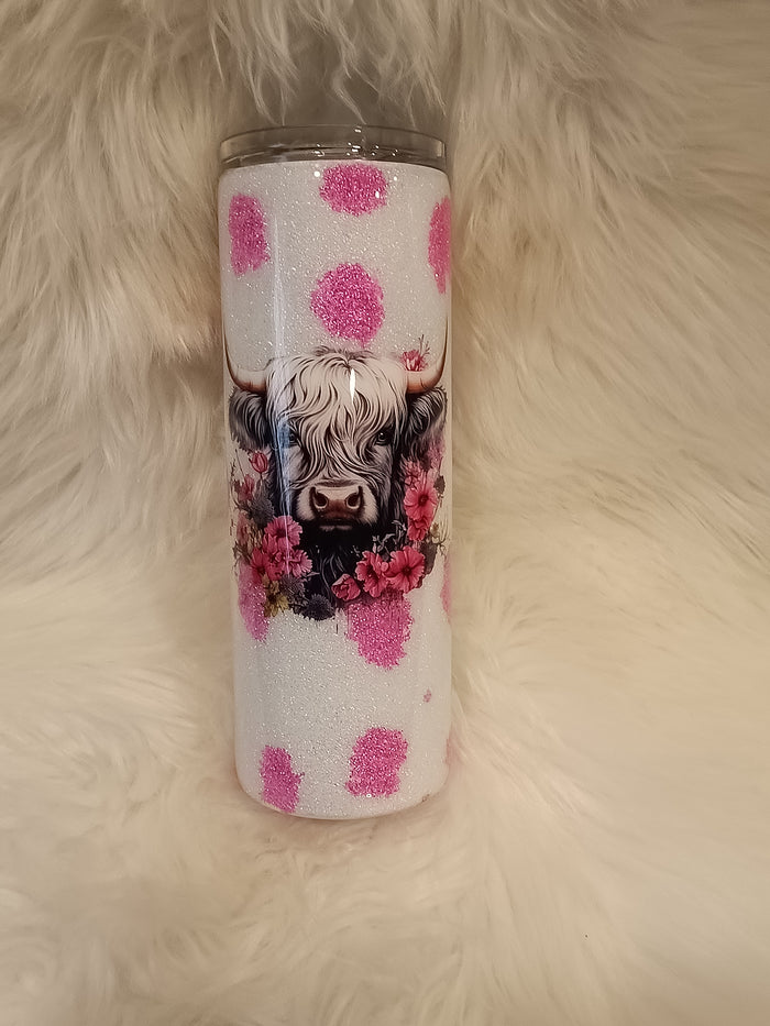 Pink Cow Print