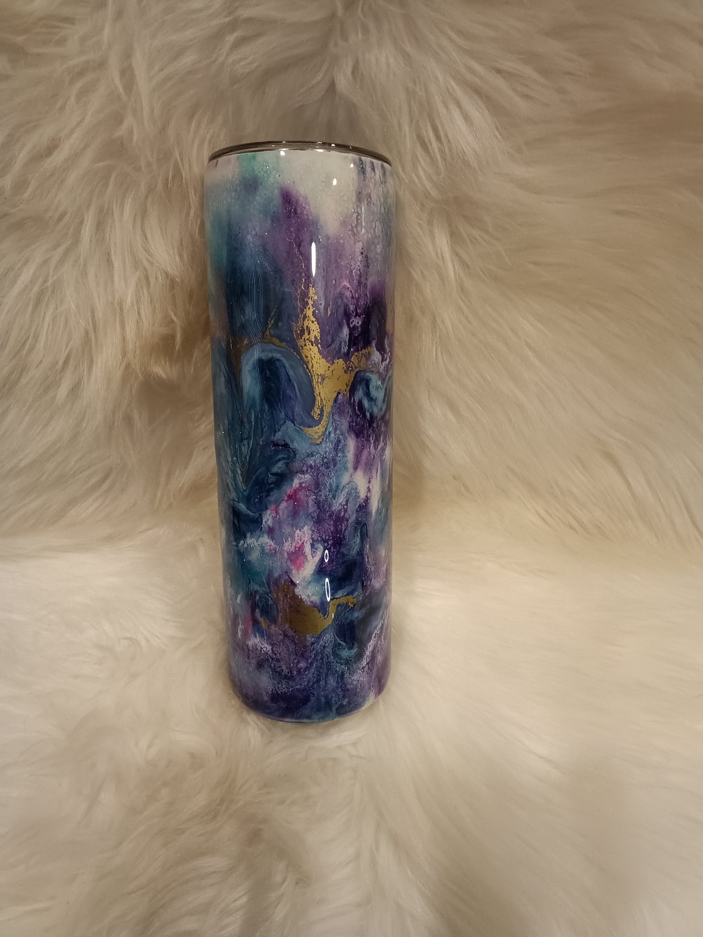 30oz Skinny purple gold #3