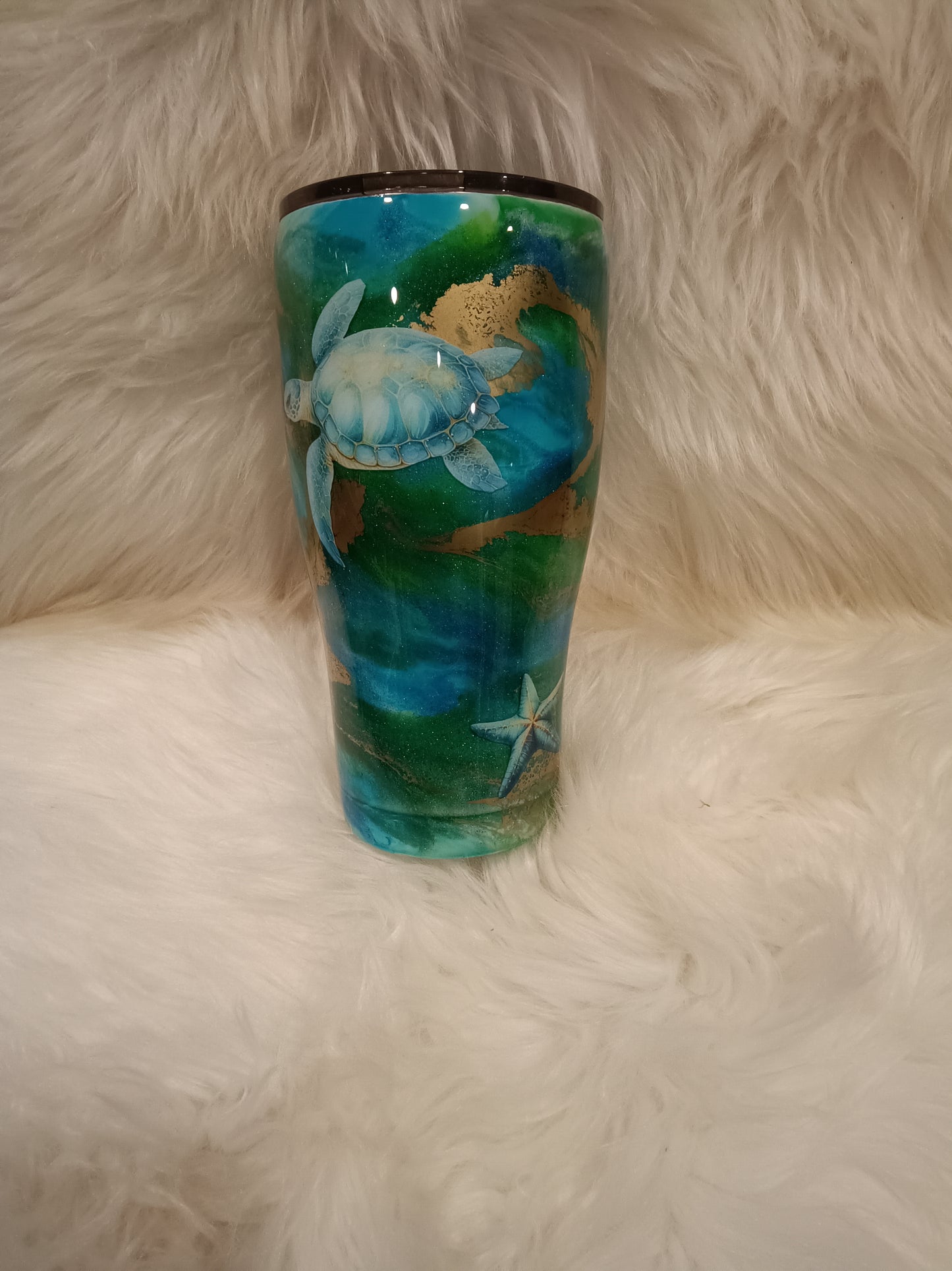 30oz Blue and green sea #23